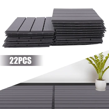 Carreaux de sol en plastique PP durables, couverture de 22 pieds carrés, imperméables, installation facile de bricolage, idéaux pour une utilisation intérieure et extérieure 1