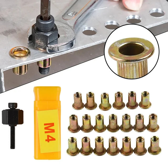 21PCS Hand Rivet Nut Head Nut Set For Hand Rivet Tool Belt With 20pcs Nut M5/M6/M8/M10 Simple Install Aluminum Nut Set 21PCS Hand Rivet Nut Head Nut Set For Hand Rivet Tool Belt With 20pcs Nut M5/M6/M8/M10 Simple Install Aluminum Nut Set