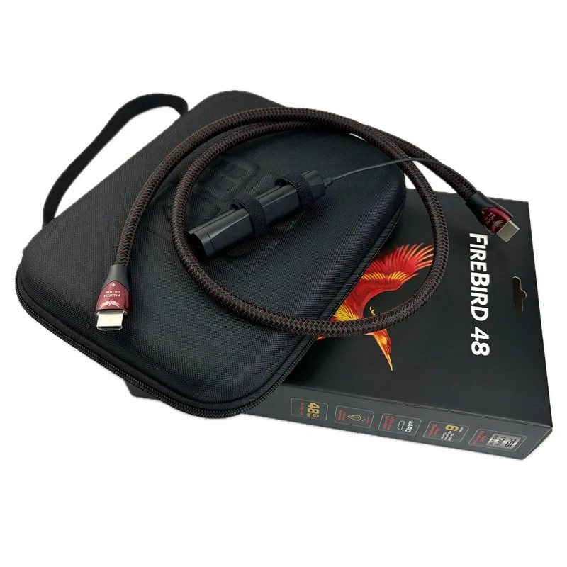 Фото FireBird 48 8K 10K HDMI кабель PSS серебристый eARC HD AV TV 48 Гбит/с 2,1 высокоскоростной HiFi аудио видео HDMI линия №1