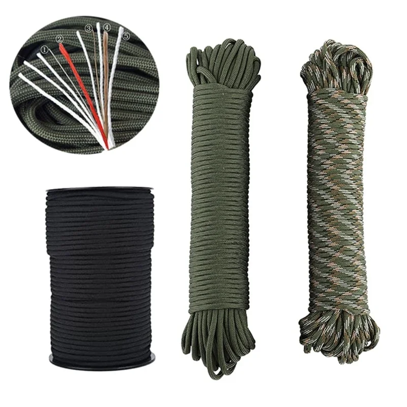 

Parachute Cord 328Feet 10Strand Cores Nylons Parachutes Cord Outside Survival Umbrella Outdoor Parachutes Cord Lanyards