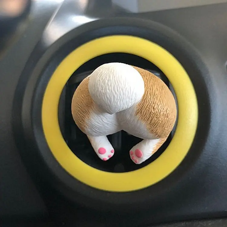 Creative Dog Butt Car Air Outlet Clip Car Perfume Freshener
