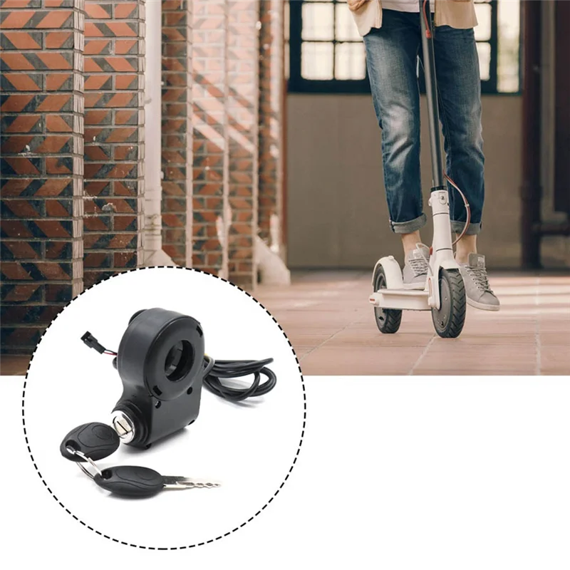 Enhanced E-Bike Ignition Lock Key & Thumb Throttle Switch for Universal Electric Scooters