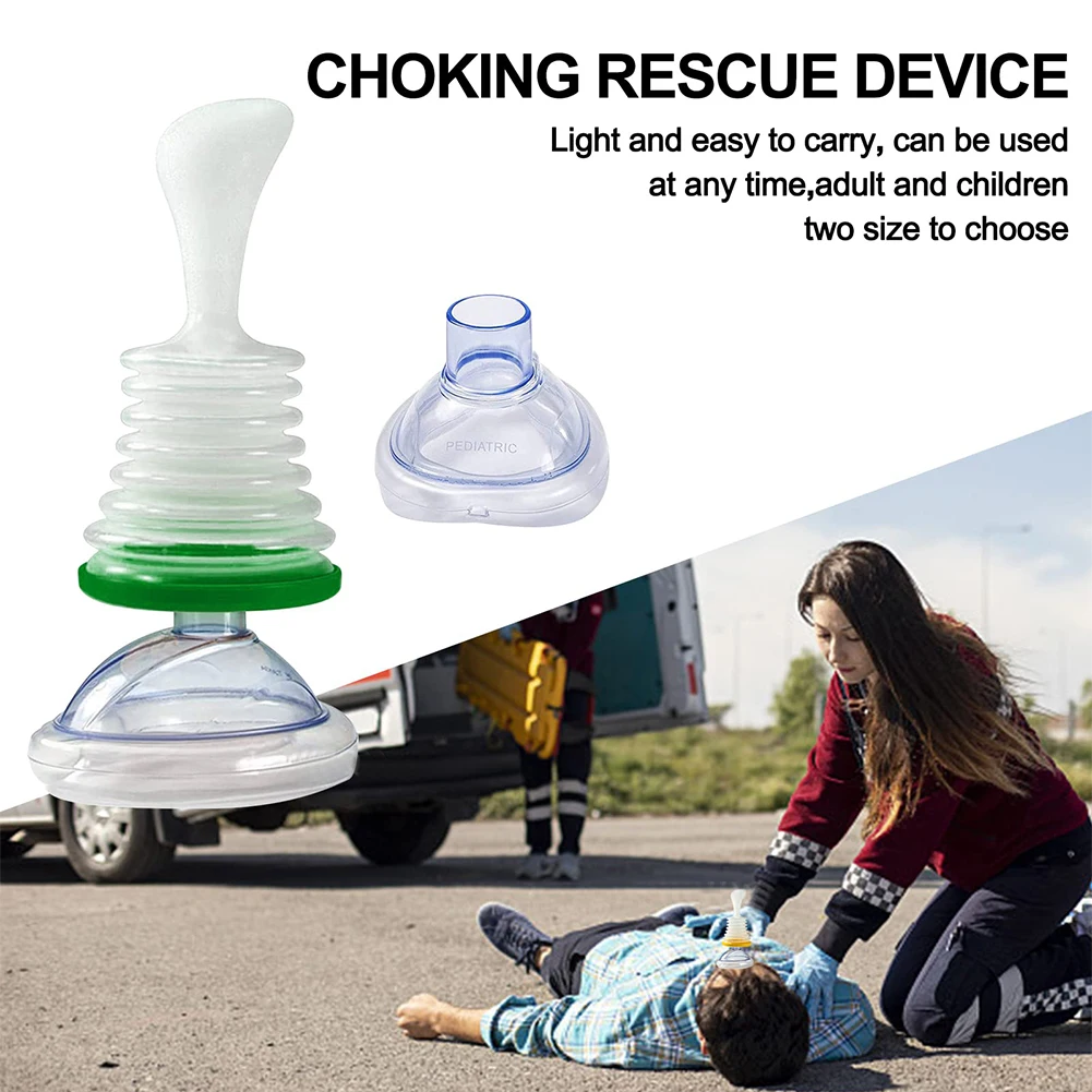 Choking Rescue Kits First Aid Mask First Aid Kit First Aid Kit Anti Suffocation Choking Emergency Device for Adult Children CPR First Aid Breathing Mask Cardiopulmonary Trainer