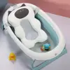 Universal Cushion Baby Bath Tub Pad Suspension Comfortable Bathtub Seat Non-Slip Soft Newborn Shower Pillow Baby Safety