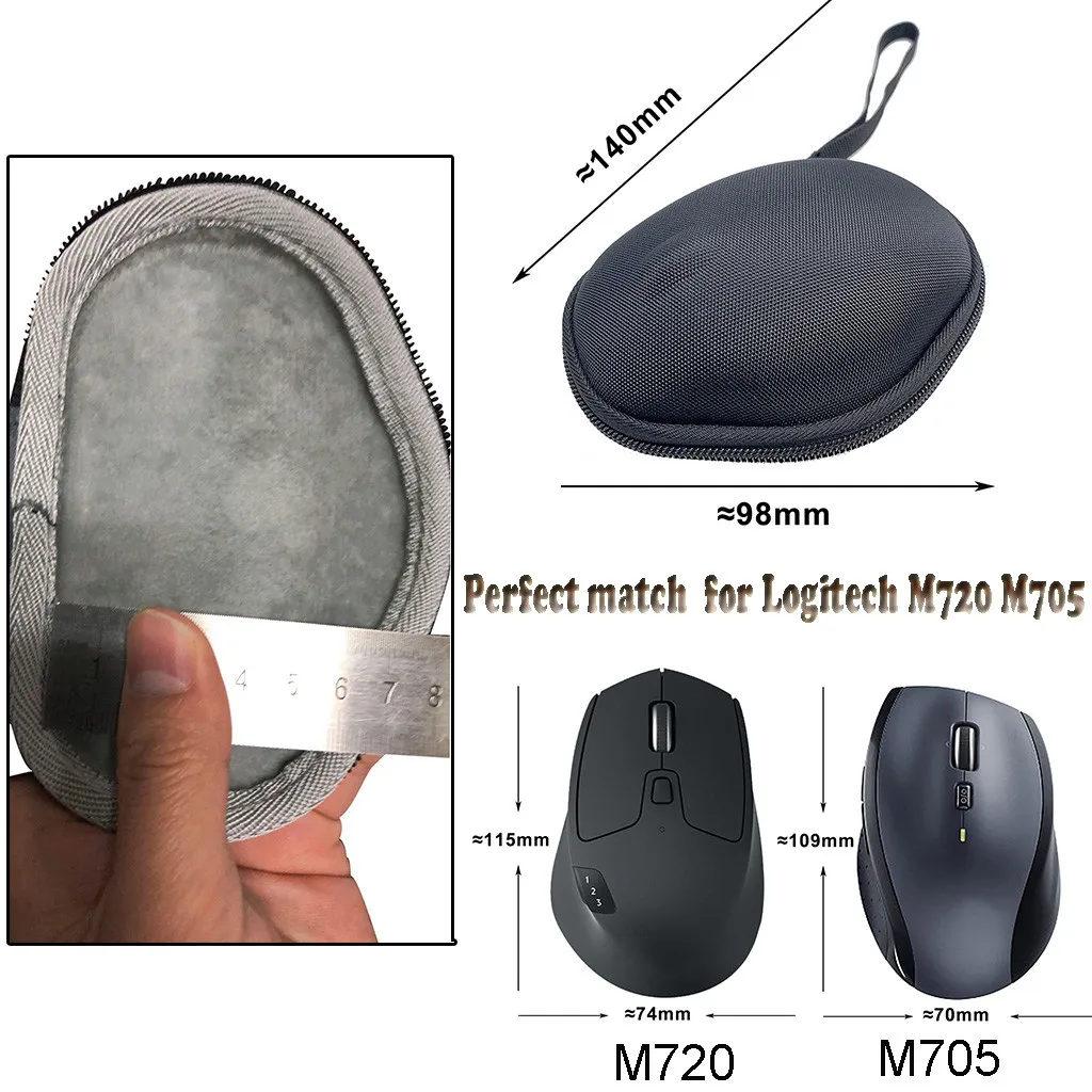 Ouhaobin Eva Hard Case For M720 M705 Wireless Mouse Shockproof Storage Bag Travel Protective Carrying Bag 20jun 19 computer mouse