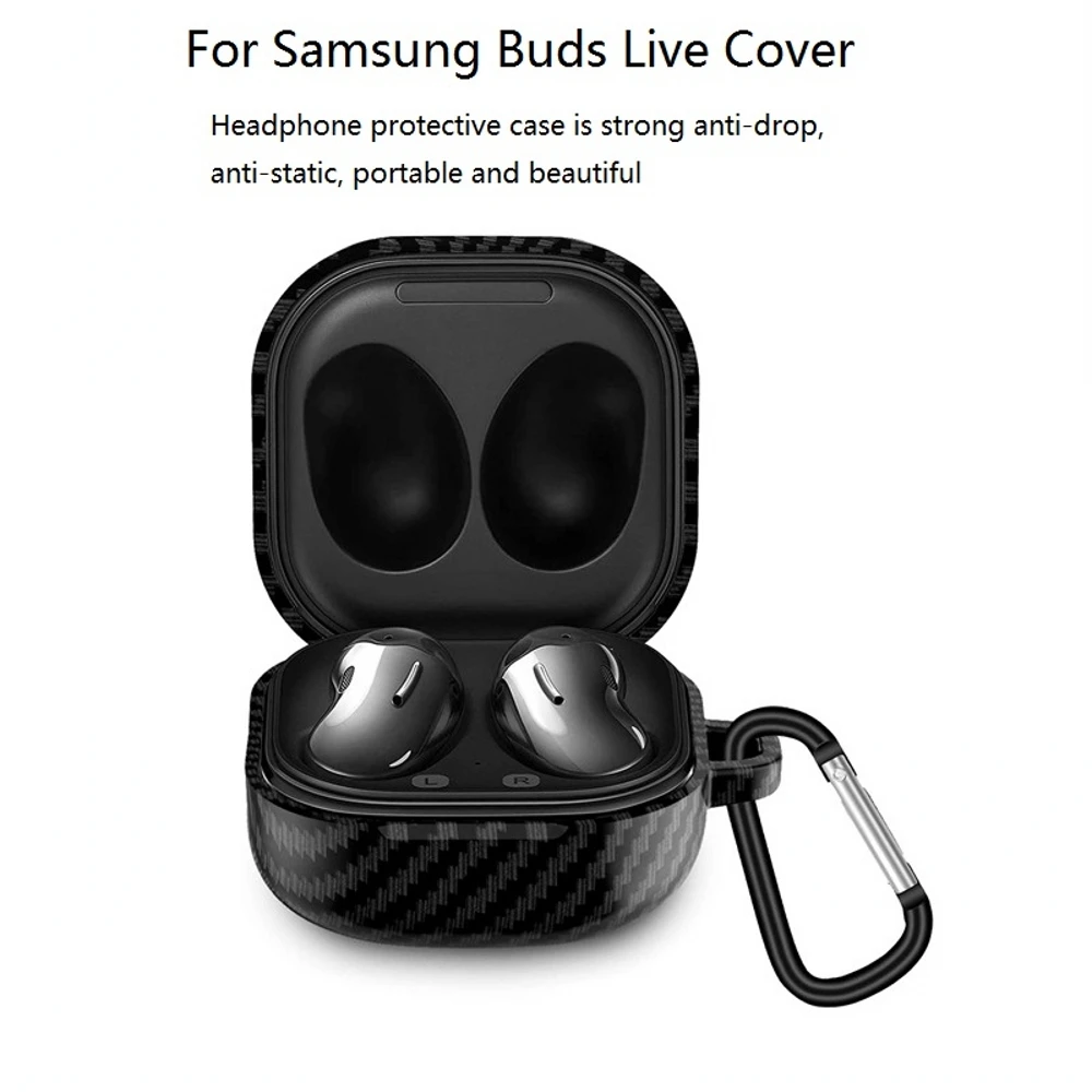 

Shockproof Protective Cover With Carabiner For Samsung Galaxy Buds Live Earphone Case For Galaxy Buds Pro Carrying Case Cover