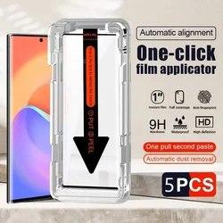 Premium Tempered Glass Screen Protector with Installation and Dust Removal Kit for 4 Pieces (For Camon 18 Premier)