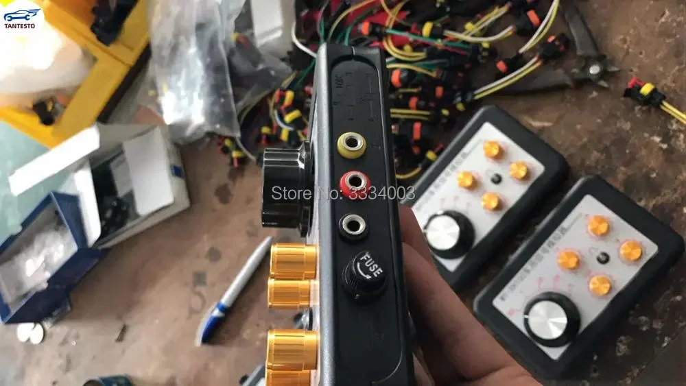 Automobile Automotive Signal Simulator Tester Tool Adjust Resistance Water Temperature Crankshaft English Manual Fuel Injection Simulator Auto Sensor Simulator