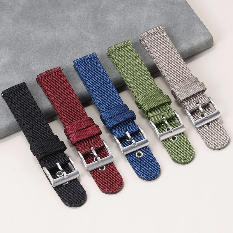 Versatile Nylon Canvas Watch Strap – Soft, Quick Release Sport Wristband