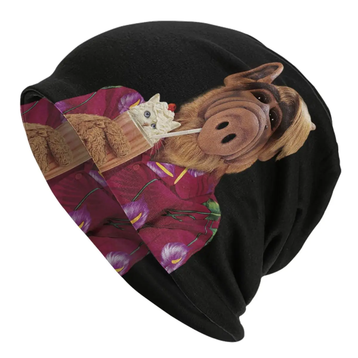 

Funny Alf Meme Beanie Cap Unisex Winter Bonnet Homme Knit Hats Outdoor Ski Alien Life Form Sci Fi Tv Show Skullies Beanies Caps