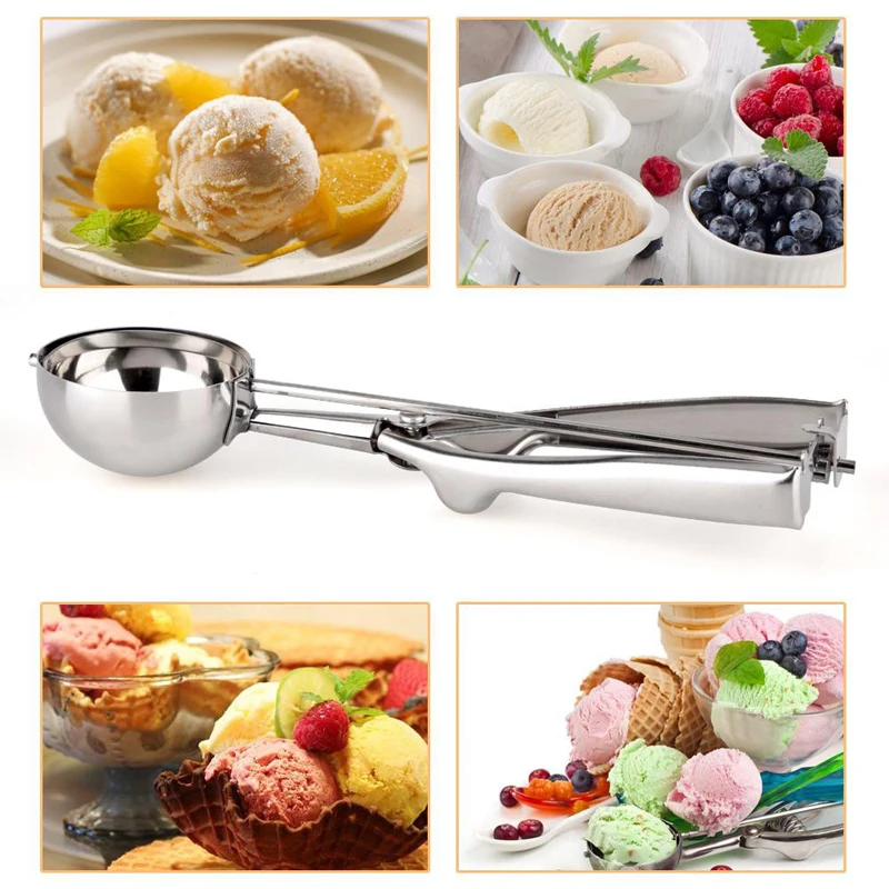 Ice Cream Spoon Food Grade Stainless Steel Antibacterial 5cm -1 piece