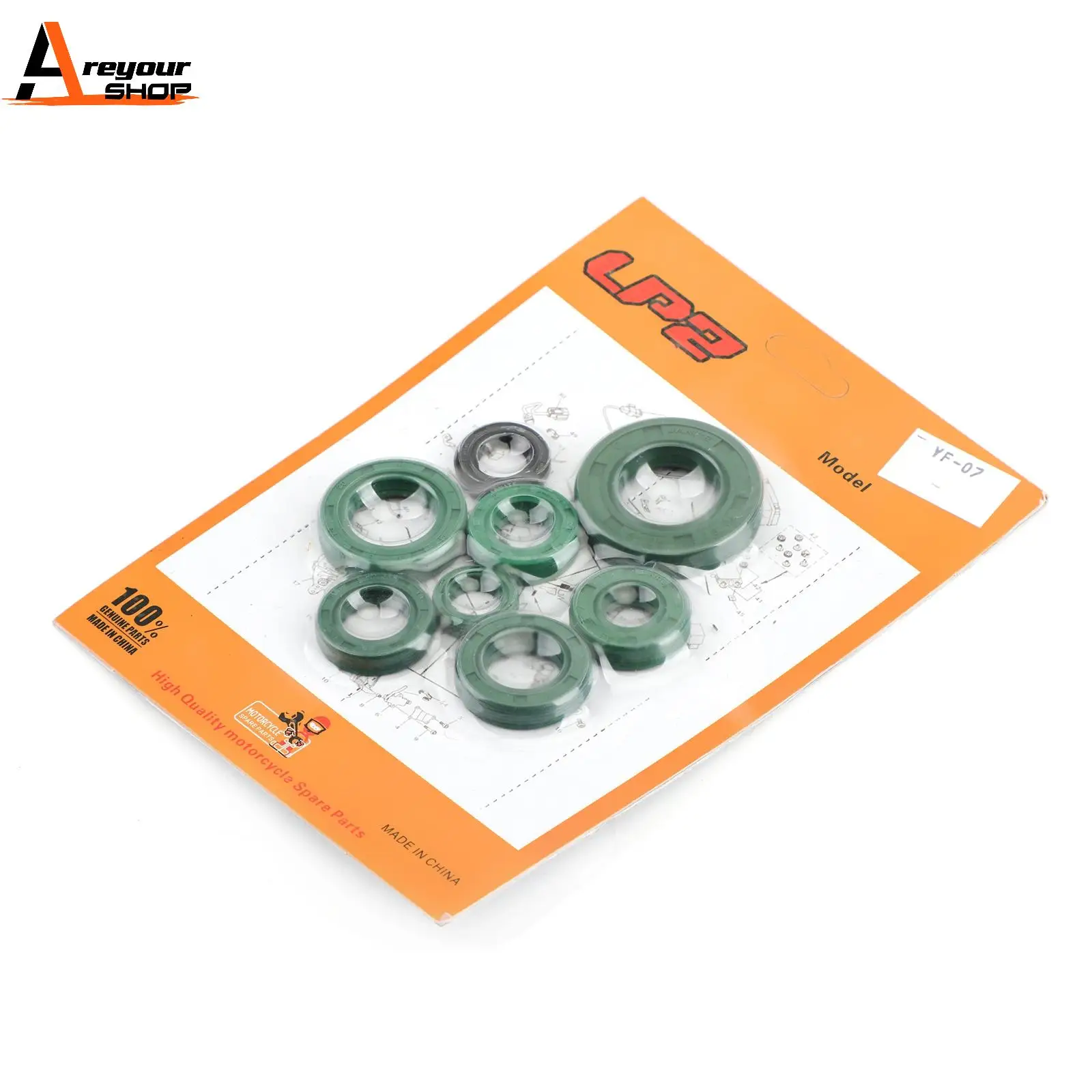 Areyourshop for Honda CR 80 R CR80R Expert CR 85 R CR85R Expert 1986-2007 2000 2001 2002 Complete Engine Oil Seal Kit Rubber