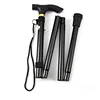 Multifunction Walking Stick Trekking Poles Telescopic Fold Crutches Hiking Stick Crutch Elderly Metal Stick Walking Cane Outdoor 3