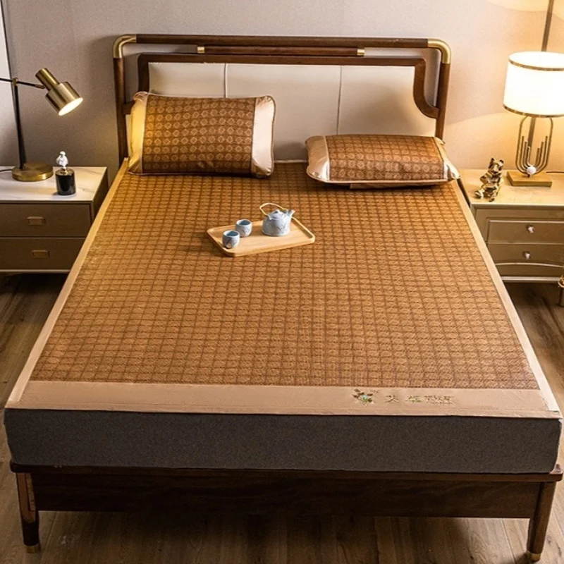 Cool Mat Bamboo Mat Summer Naked Sleeping Student Dormitory Mattress Foldable Ice Silk Mat Dual-Use Double-Sided Household - Image 6