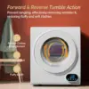 Portable Clothes Dryer, 110V 850W High End Front Load Laundry Tumble Dryer, 1.5 cu.ft Electric Dryer with Stainless Steel Tub & 4