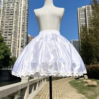 Jupon court à volants style Lolita pour fille, jupe tutu bouffante blanche, demi-jupon bouffant, crinoline de bal, sous-jupe pour robe de mariée 4