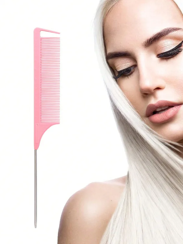 stainless steel pointed tail hair, hair comb brush salon styling tool comb,...