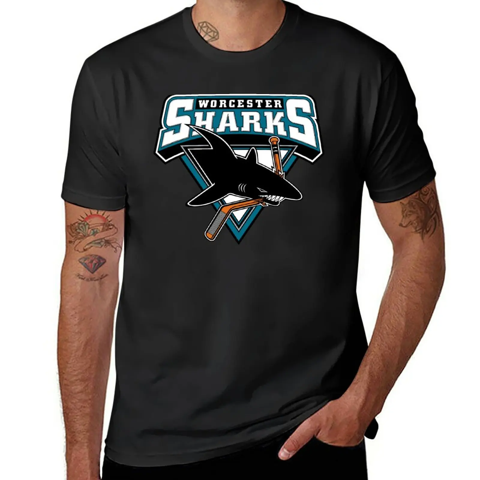 

Worcester Sharks T-Shirt plus sizes customs design your own mens t shirt