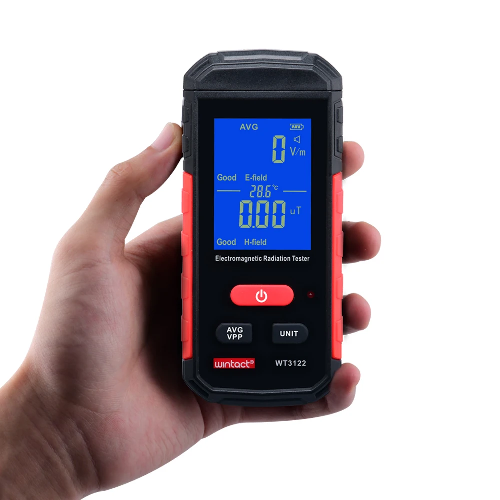 Tester Di Radiazioni Elettromagnetiche Digitali Misuratore Emf Retroilluminazione Lcd Allarme Di Rilevamento Radiazioni Ricaricabile Per Ispezioni Dom