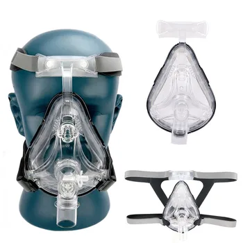 Face Mask CPAP Auto CPAP BiPAP Mask With Free Headgear White S M L for Sleep Apnea