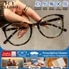 CLLOIO Fashion Round Myopia Glasses for Student Women Simple Anti Blue Light Eyeware Progressive Reading Prescription Eyeglasses