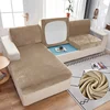 Super Velvet Sofa Cushion Cover Elastic Thick L Shape Corner Armchair Soft Sofa Slipcover Furniture Protector For Living Room 1