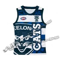Geelong Cats Training Rugby Jersey Clothes Vest T Shirt Boys Men Tee Male Adult Uniform Teenager Children Adult Top Hot 2425 1