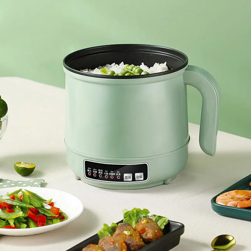 1.7L Electric Multicooker Non-stick Rice cooker Noodles boiler Food Steamer Hotpot Smart 600W fast heating Automatic Reservation 3