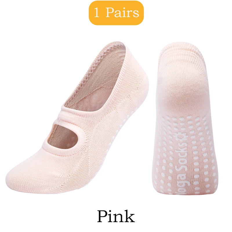 2 أزواج اليوغا الجوارب للنساء القطن سيليكون المضاد...