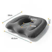 Sciatic Nerve Relief Cushion Anti-decubitus Cushion for Hemorrhoids Comfortable Flocked Buttock Support for Home Office Seating 1