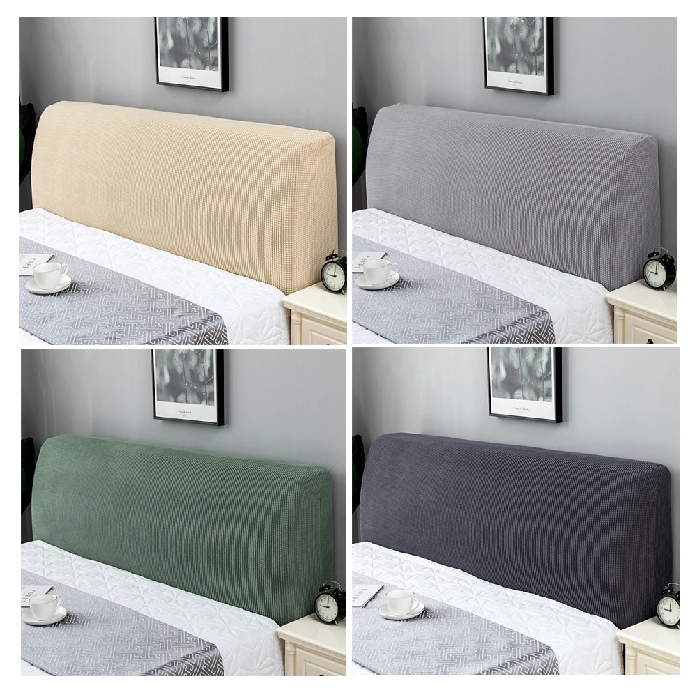 Thicken Elastic All-inclusive Bed Head Cover Bed Head Back Protection Dust Cover Bedroom Removable Bedside Home Decor