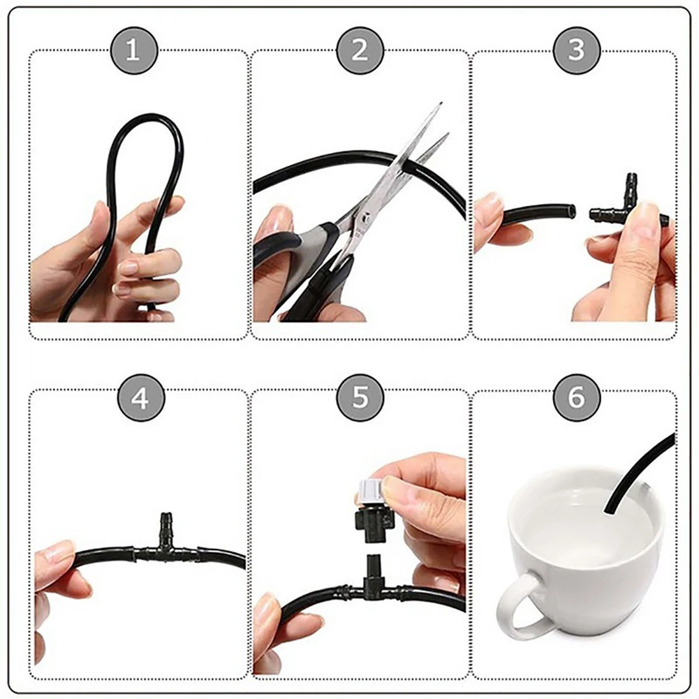 10/20M Lawn Misting Irrigation Kit Portable Garden Hose Drip Irrigation Kit Water-saving Gardening Tools for Garden Greenhouses