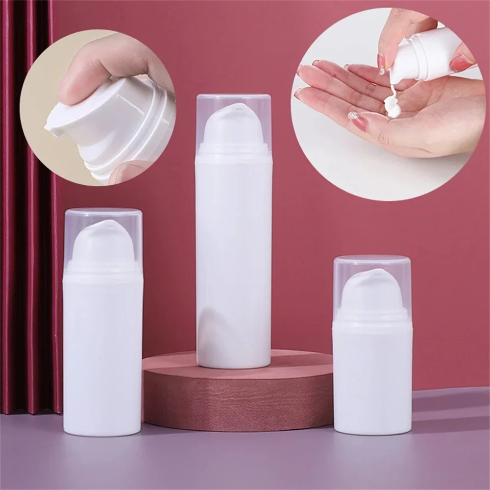 1pcs 30ml 50ml 빈 플라스틱 화장품 병 여행 미니 액체 병 Airless 펌프 진공 세면 용품 컨테이너 5ml 10ml 15ml..