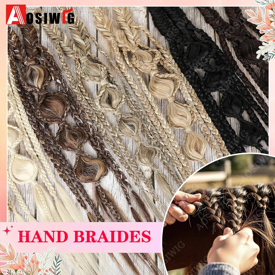 Bohemian Bubble Braid Hair Extension - Handmade Vintage Wedding Hair Accessory