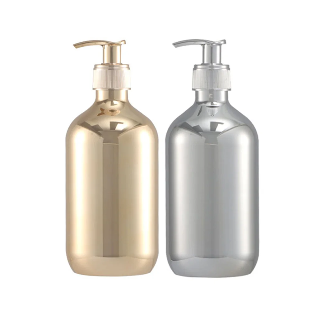 

Chrome Gold Soap Dispenser with Rust Soap Bottle Refillable Liquid Hand Sanitizer Shampoo Dish Soap Kitchen Bathroom Dispenser