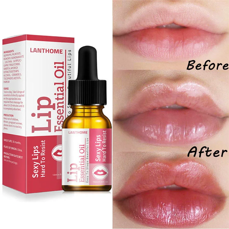 Instant Lip Plump Essential Oil Fade Fine Lines Removal Dry Cracked Lips Moisturizing Smooth Long-Lasting Improve Dull Dead Skin instant lip plump essential oil fade fine lines removal dry cracked lips moisturizing smooth long lasting improve dull dead skin