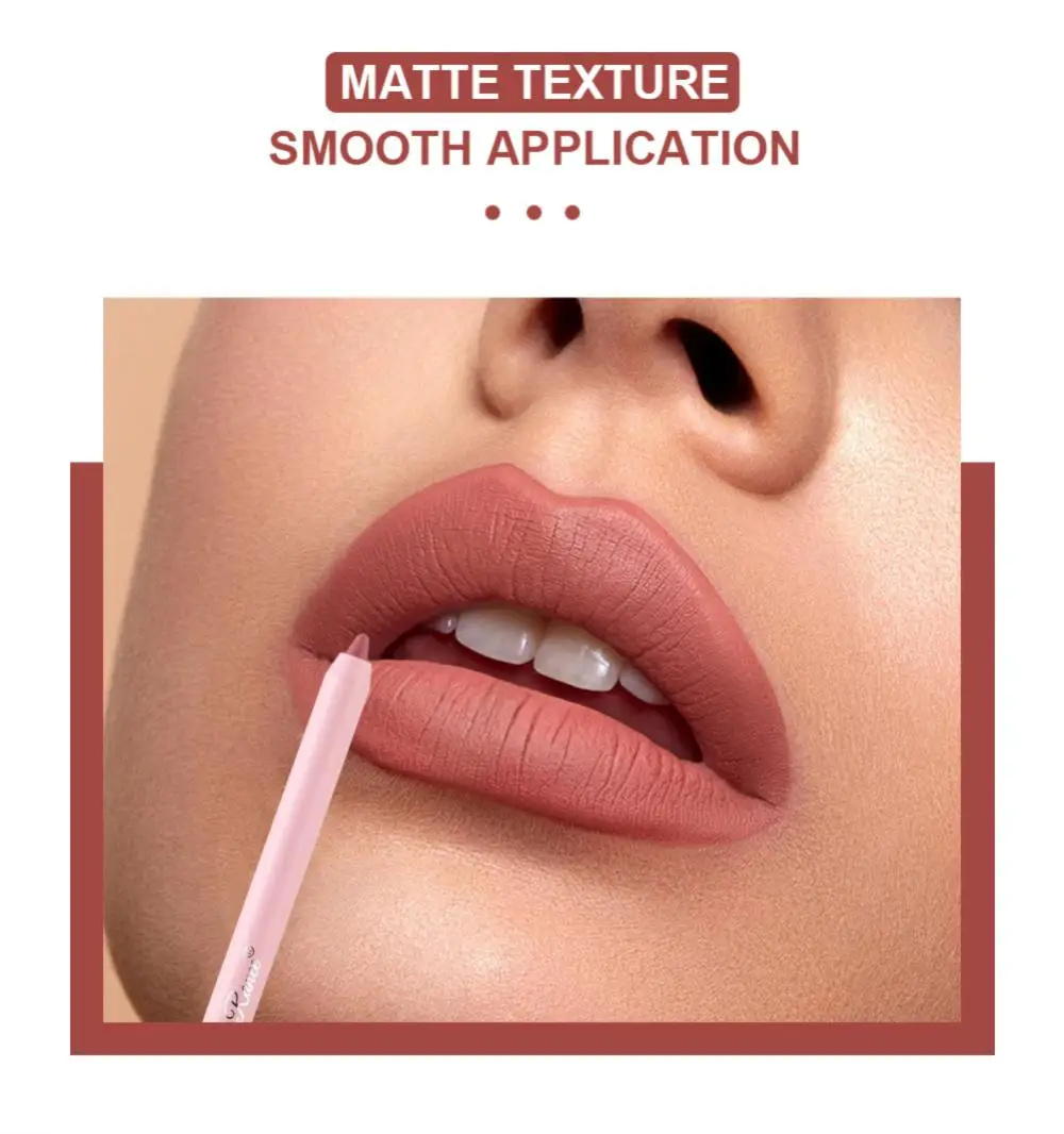 Lip Liner Lip Liner Pencil Lipliner Pencil Lip Stain 12 Colors Matte Velvet Lipstick Pen Lip Liner Pencil Waterproof Long Lasting Lipgloss Plum Pink Plump Lip Stain Korean Makeup