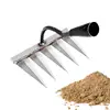 Gardening Hoe Weeding Rake Steel Farm Tool Grasping Raking Level Loosen Soil Harrow Clean Leaves Collect Weeds Agricultural Tool 1