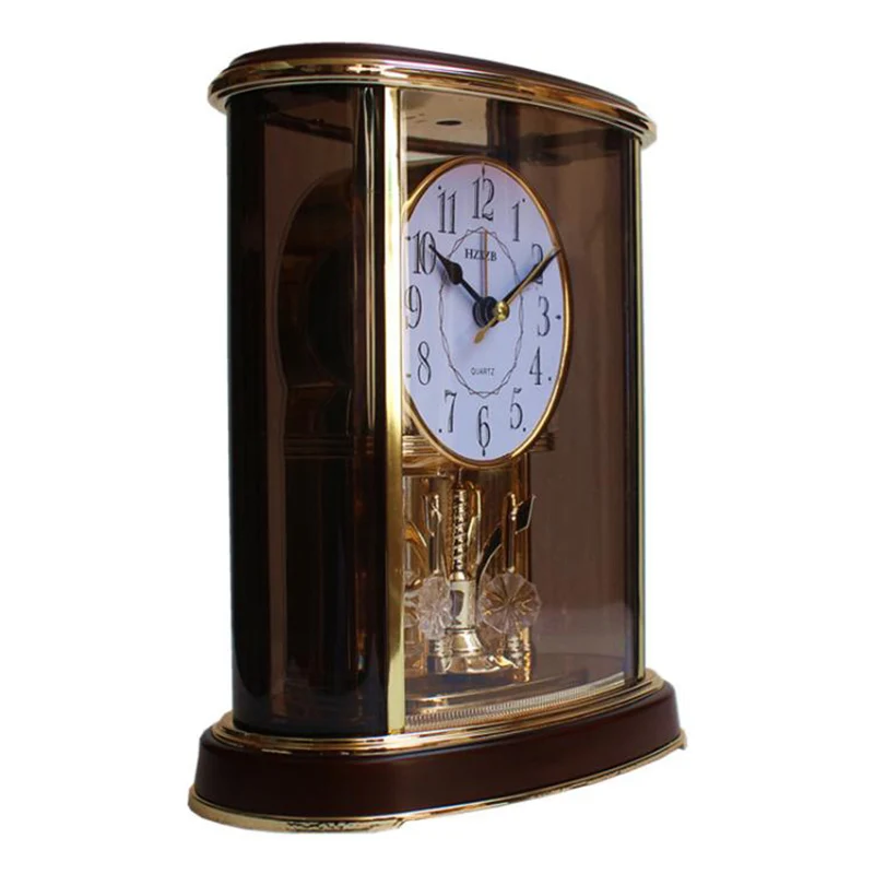 Luxury Crystal Table Clock Vintage Silent Watches Bedroom Bedside