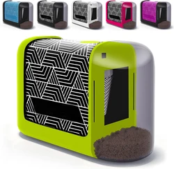 Compact Battery - Operated Pencil Sharpener for Home, School, and Office Use (Green)