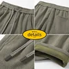 Winter Woolen Cargo Pants Thickened Men Casual Pants Solid Trousers Straight Leg Outdoors Streetwear Comfortable Fabric Unisex 6