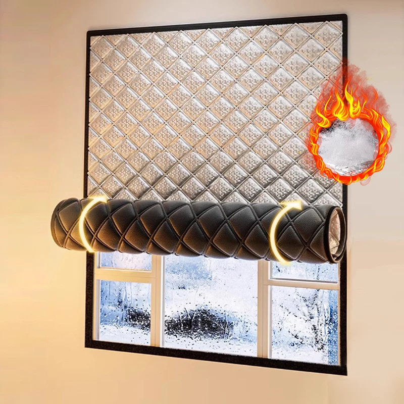 Windproof Warm Curtains Bedroom Insulation Film Cold Proof Sealed Screen Windows Door Curtains