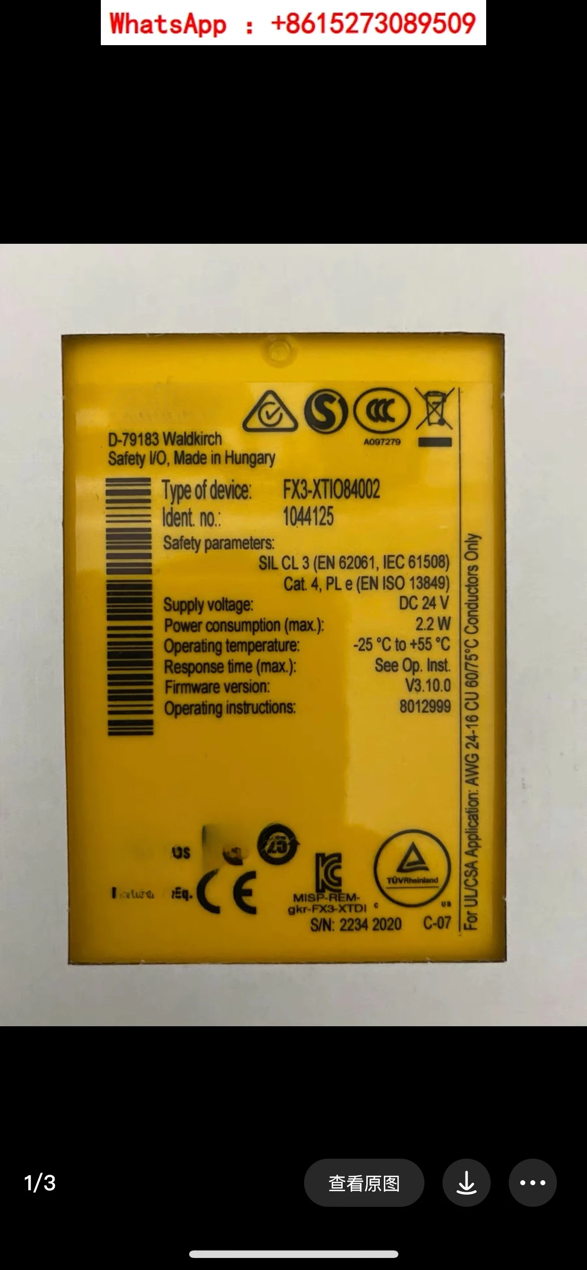 

Реле безопасности FX3-XTIO84002 оригинальная импортная система управления модулем безопасности