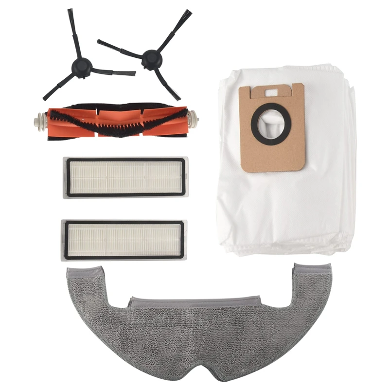 

Для Dreame L10PLUS/Z10 PRO Robot Запчасти для пылесоса пылесборник HEPA фильтр, боковая щетка основная щетка тряпка для швабры