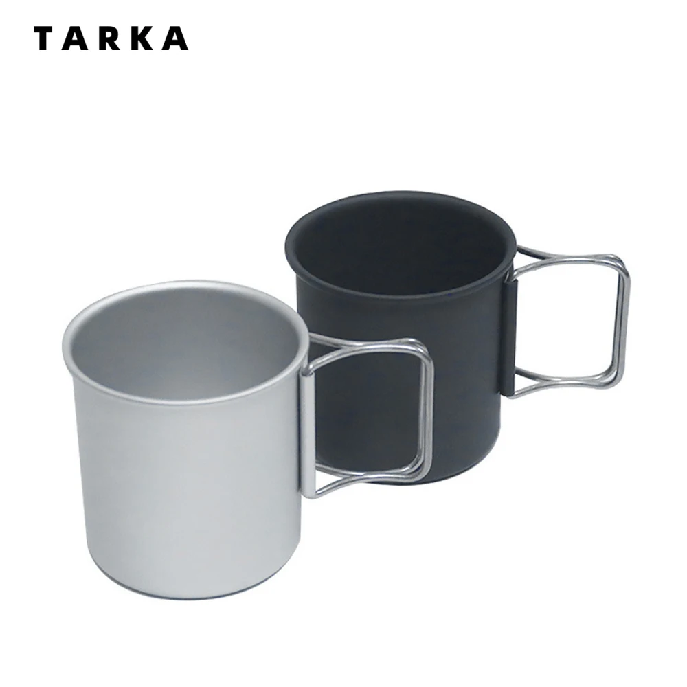 TARAK Camping Mug Cup Water Cofffe Cups Hiking Picnic Tourist Tableware Camping Equipment