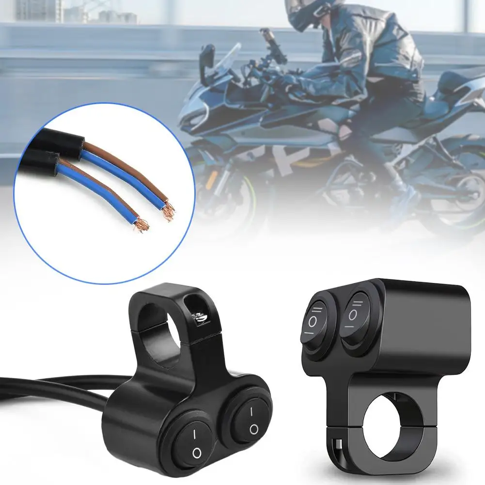 

Motorcycle Switches Aluminum Alloy 7/8in Handlebar Switches ON/OFF Light Switch Switch Scooter Waterproof Headlight 12V J7Q6