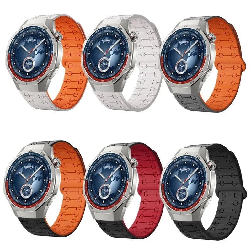 Magnetic Silicone Strap – 22mm Adjustable Wristband Bracelet