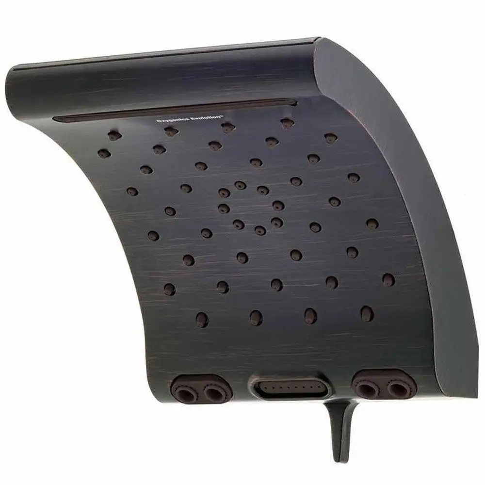 

Evolution 5 Spray WaterSense Rain Shower Head Pendulum Massage 780 Oscillations per Minute Elevated Base Non-Stick