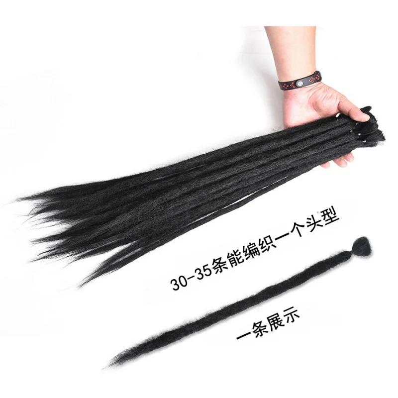 European and American Style Wig Handmade Reggae Dreadlocks Jamaica20Inch Monochrome African Foreign Ghost Dreadlocks