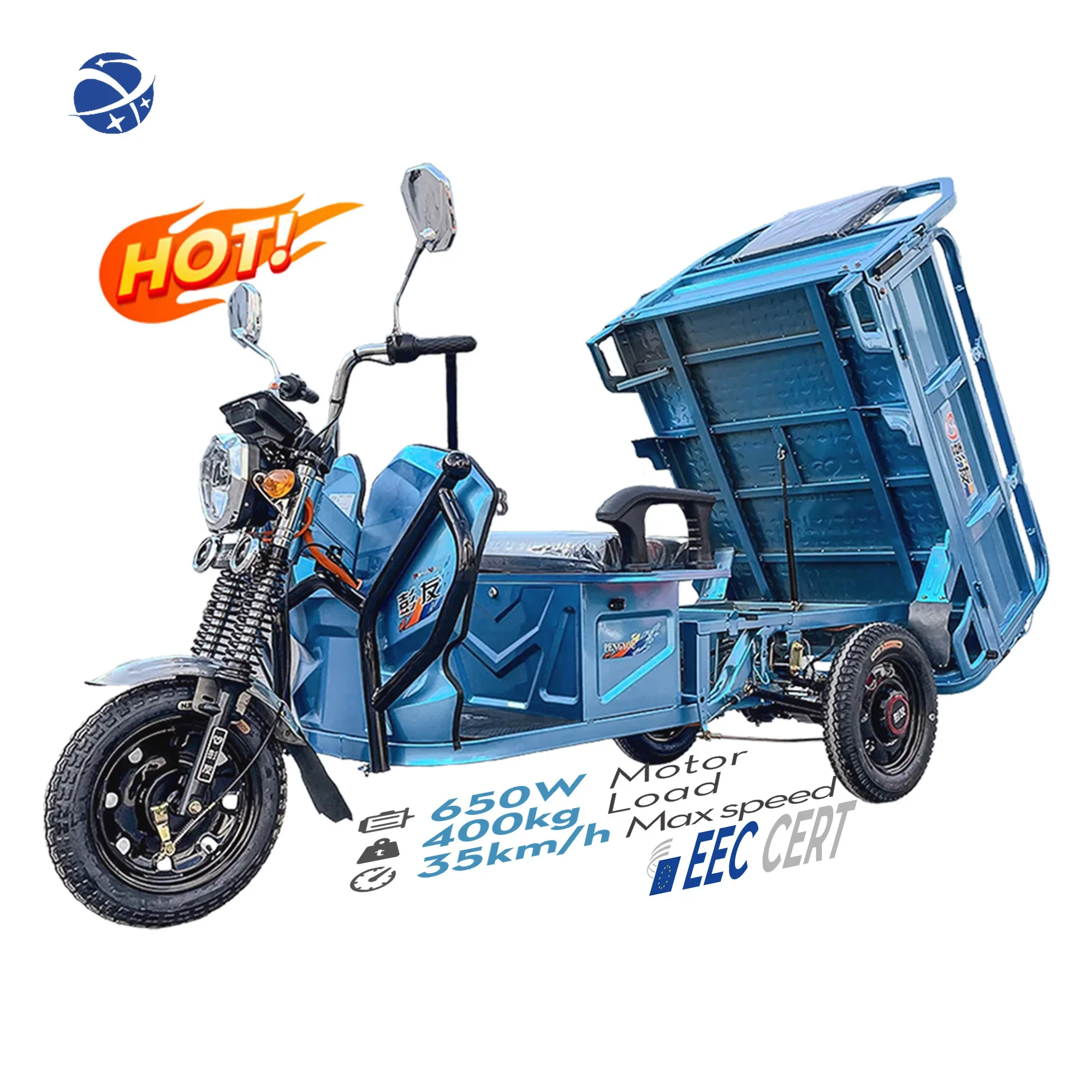 

Yun Yi Lb-Lb130 Big Wheels Electric Cargo Tricycle With Eec Certificate For Delivery